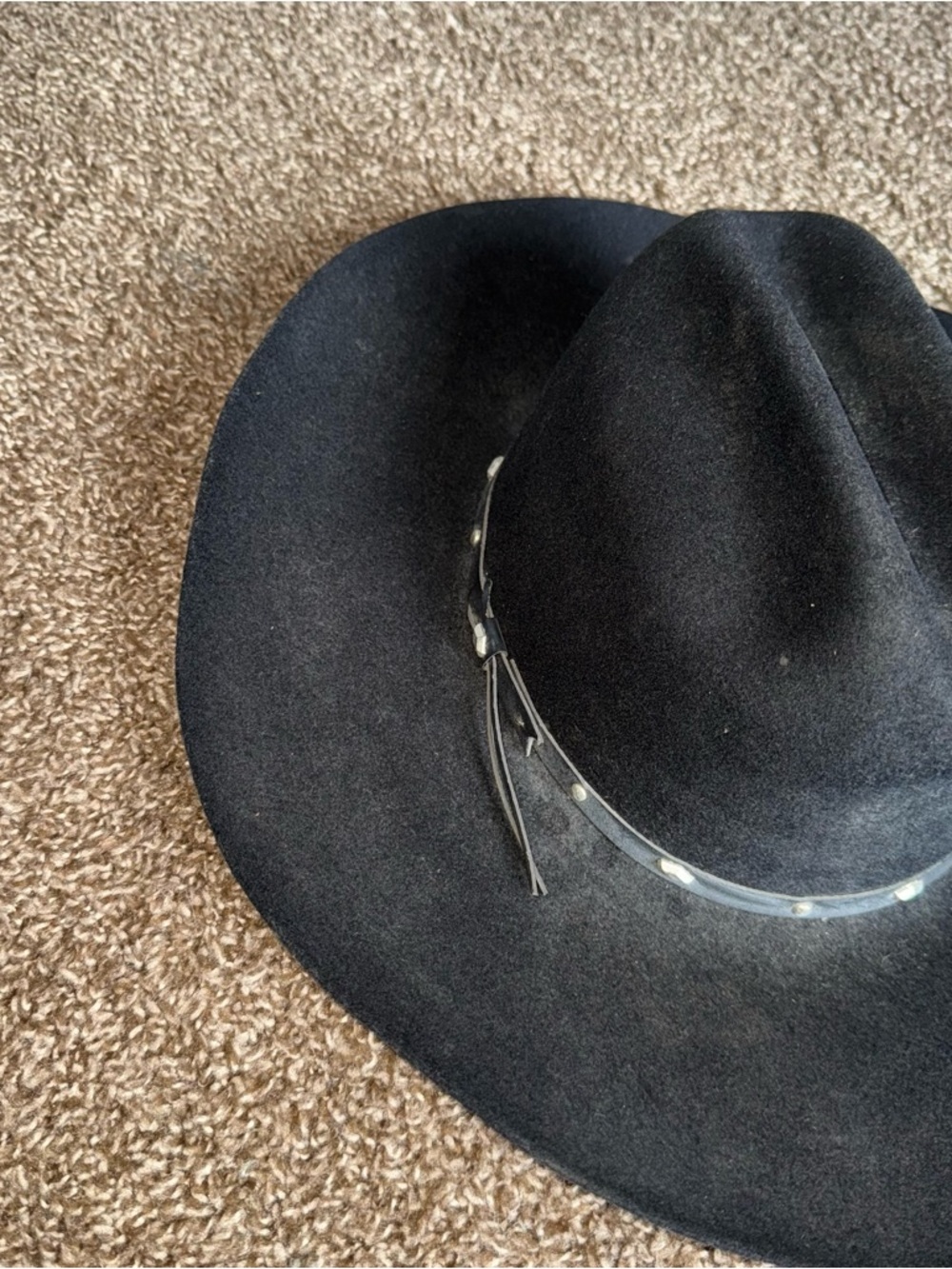 Black Stallion by Stetson Cowboy Hat Sz XX - Picture 4 of 16